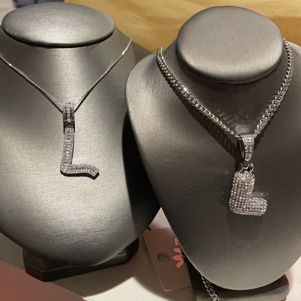 Stainless steel elegant CZ‎ necklace